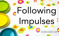 I'm following my impulses when I saw some dots on my paper - check out the video!