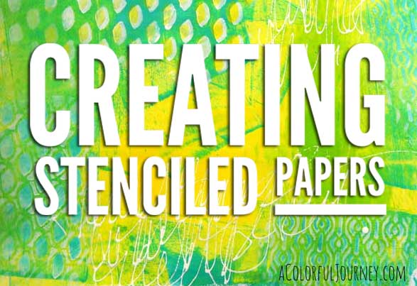 StencilGirl Talk: Make a Gelli Printed Mini Art Journal