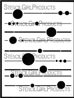 Solar System stencil by Carolyn Dube for StencilGirl Products