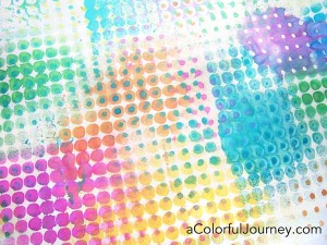 She's using vintage spray inks and making layers of circles in this fun video!