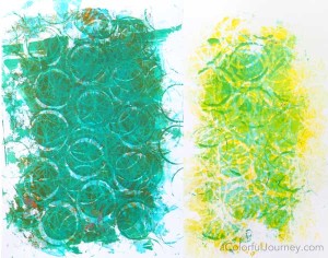Old paint lids become an upcycled tool for making patterns for Gelli printing®! Lots of info in the video!