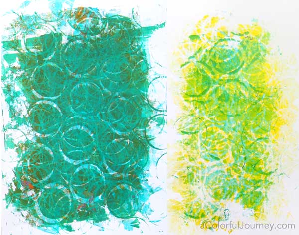 Old paint lids become an upcycled tool for making patterns for Gelli printing®! Lots of info in the video!