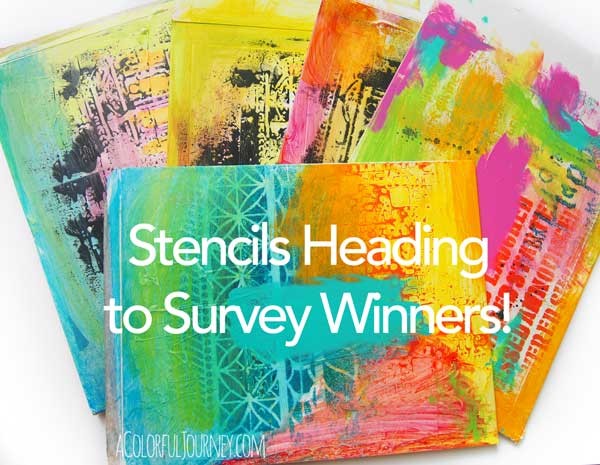 Survey Winners Stencils are on their way!  