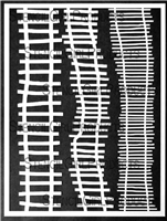 Ladders stencil designed by Carolyn Dube  for StencilGirl Products