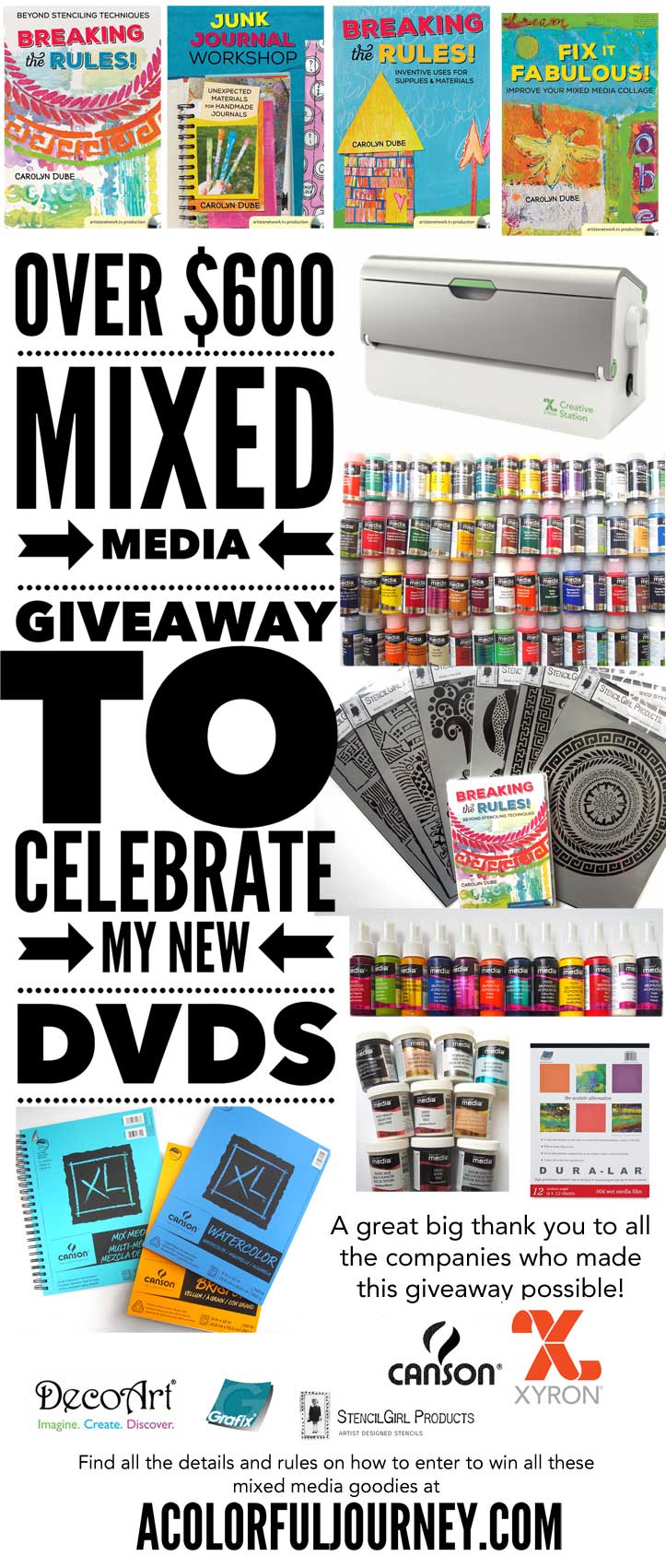 Giveaway Alert! Want to Win $600+ in Mixed Media Supplies?