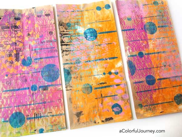 A Colorful Workshop: Gelli Printing - Carolyn Dube