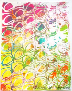 Carolyn just couldn't stop making Gelli prints!