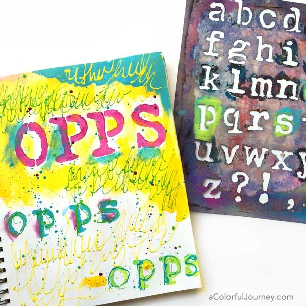 art journaling to handle impatience