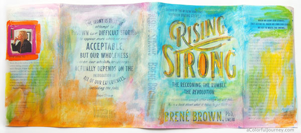 She took Brené Brown's words about creativity to heart...and the book jacket!