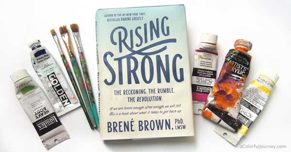 She took Brené Brown's words about creativity to heart...and the book jacket! 