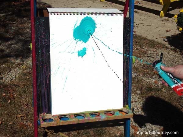 She's got a video showing a fun way to use up every last drop of paint in the tube!