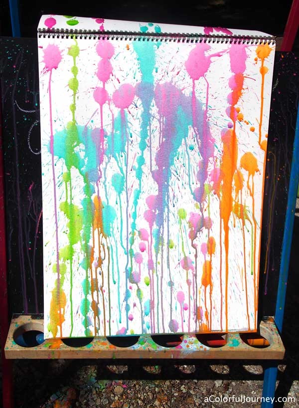 She's got a video showing a fun way to use up every last drop of paint in the tube!