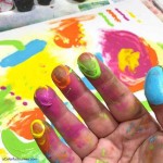 Finger painting brings me joy!