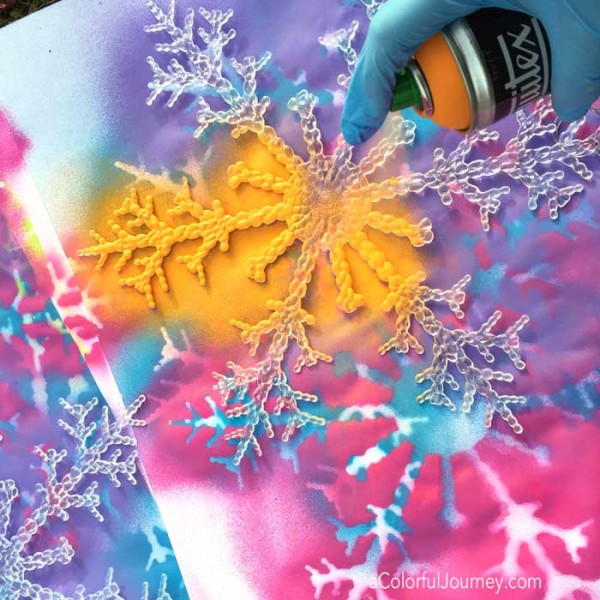 Colourful Snow Spray Paint - Messy Little Monster