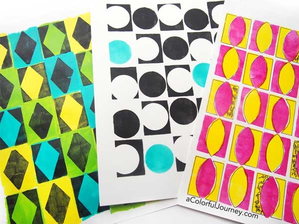 How to Use Bold Pattern Stencils - Carolyn Dube