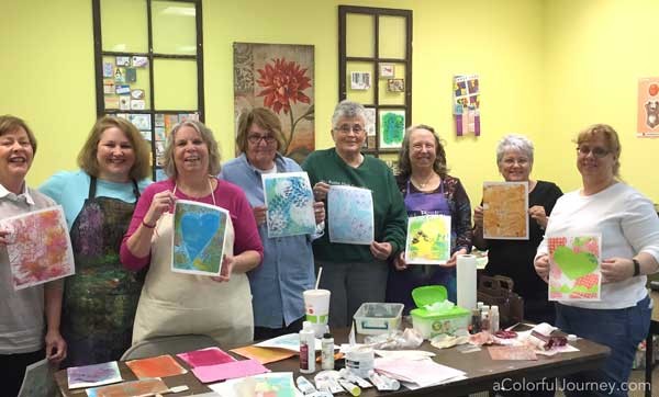 Artful play at Simply Said Rubber Stamps with Carolyn Dube