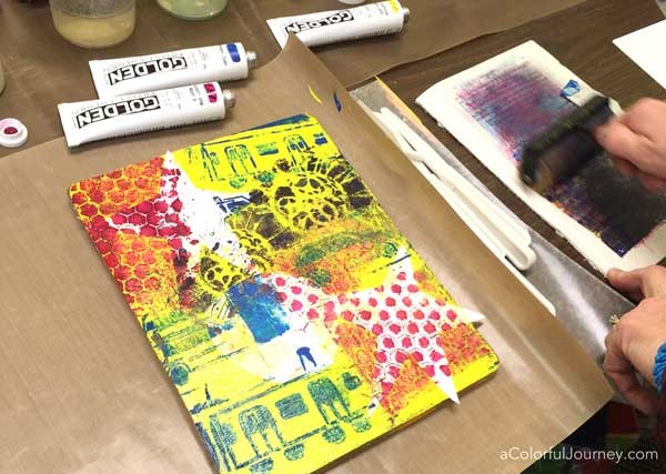 Artful play at Simply Said Rubber Stamps with Carolyn Dube