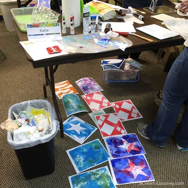 Artful play at Simply Said Rubber Stamps with Carolyn Dube