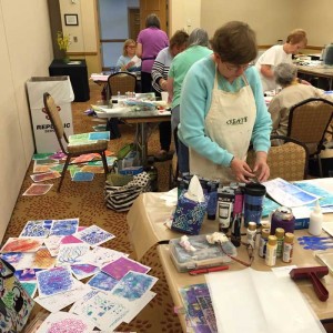 What a lucky soul I am to be able to spend time creating with such fun creative women at Artiscape!