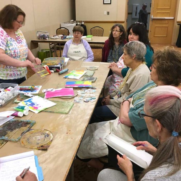 What a lucky soul I am to be able to spend time creating with such fun creative women at Artiscape!