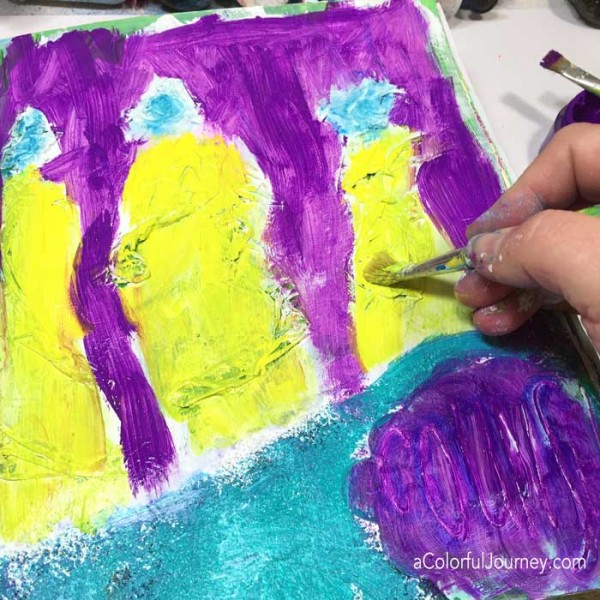 Video sharing how to redo an art journal page with Carolyn Dube