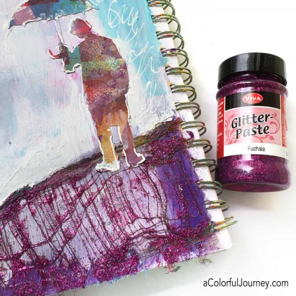 Video sharing how to redo an art journal page with Carolyn Dube