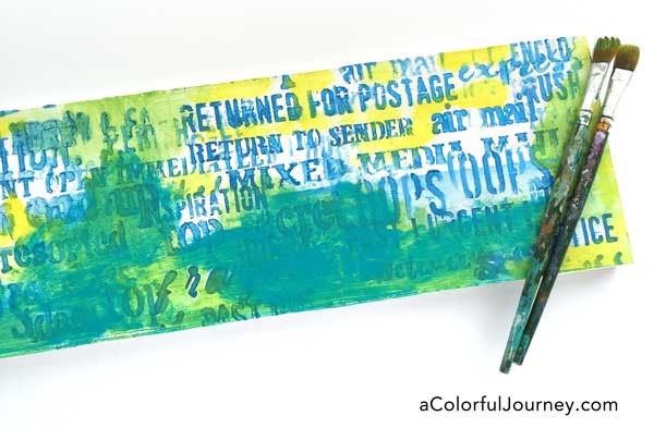 Video tutorial full of stenciling tips and tricks for making this painted sign by Carolyn Dube