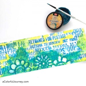 Video tutorial full of stenciling tips and tricks for making this painted sign by Carolyn Dube