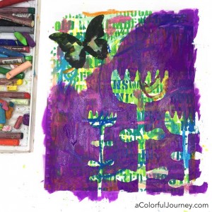 How to stencil all the wrong ways in an art journal and have fun doing it!