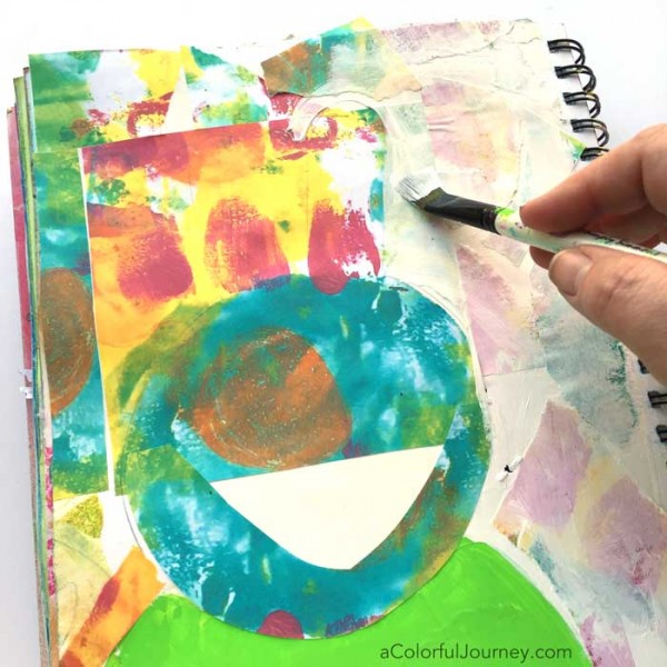 Starting an Art Journal Page with a Spark video tutorial by Carolyn Dube