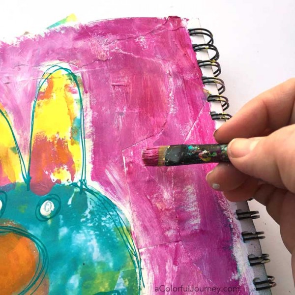 Starting an Art Journal Page with a Spark video tutorial by Carolyn Dube