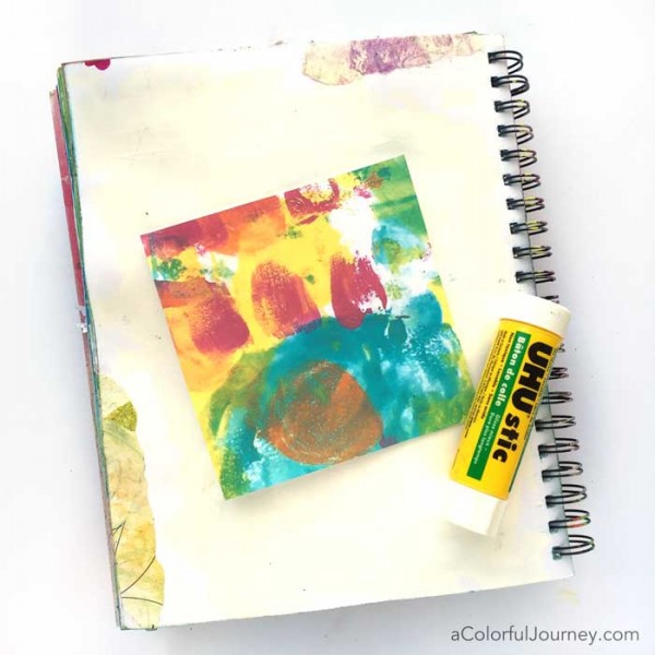 Starting an Art Journal Page with a Spark video tutorial by Carolyn Dube