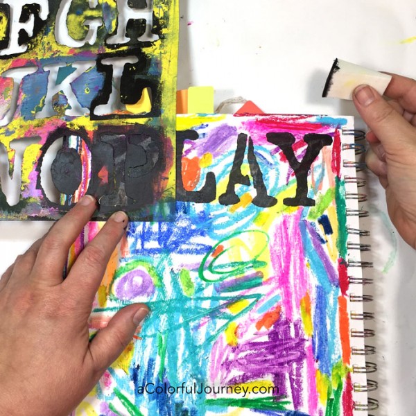 Art Journal technique that will bring out the kid in you!