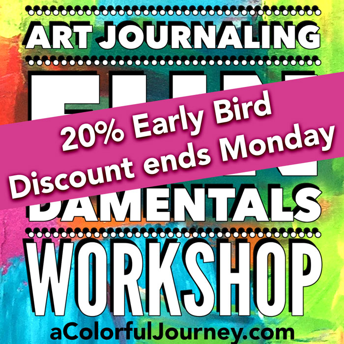 Art Journaling FUNdamentals Early Bird Discount - Carolyn Dube