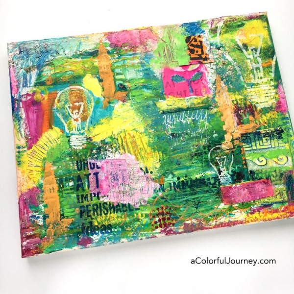 Mixed media canvas play