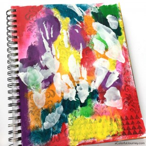How to Use Compressed Air and the Rainbow in Your Art Journal