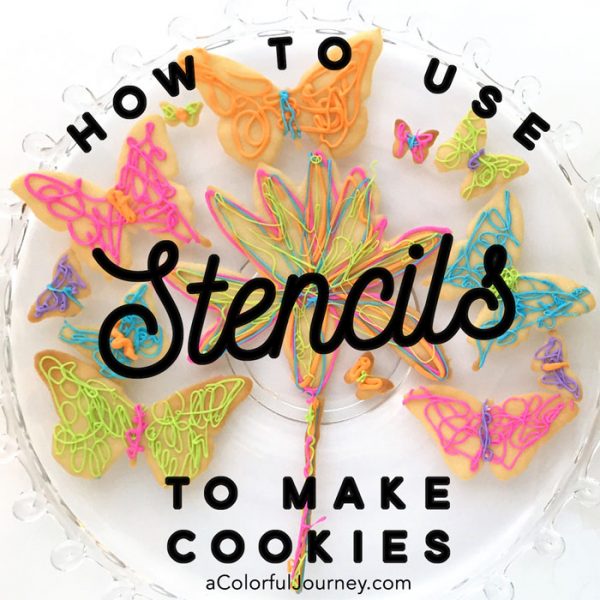Using a stencil to quickly make butterfly cookies video tutorial