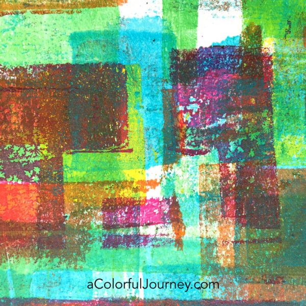 How a Gel Plate Helps Me Play in my Art Journal - Carolyn Dube