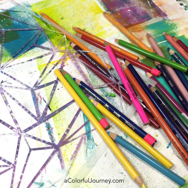 How to Make Your Own Coloring Page with Graphite Putty and a Stencil Tutorial with Carolyn Dube