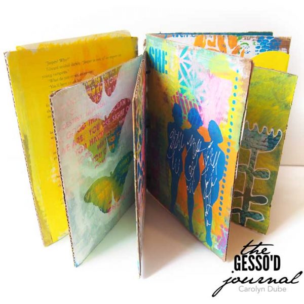 Gesso'd Journal workshop with Carolyn Dube