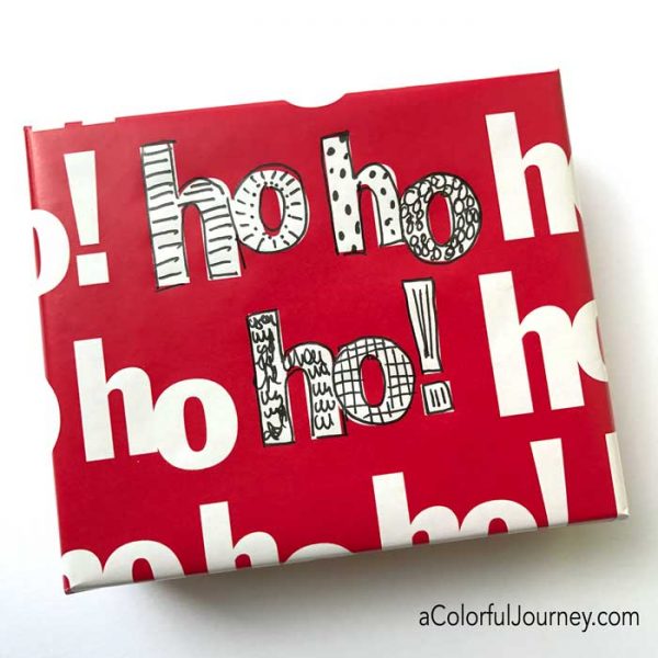 How I altered cheap wrapping paper art journaling style 