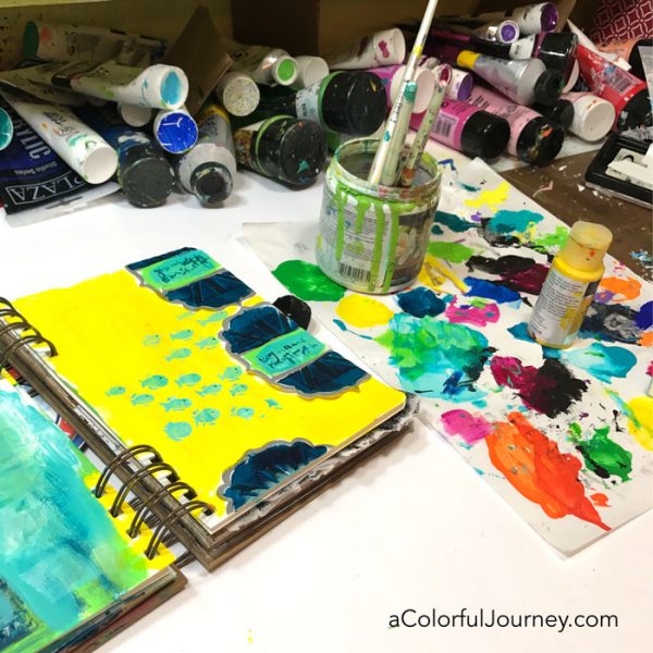 Art journaling video tutorial sharing that it doesn't matter where you start what matters is that you start by Carolyn Dube