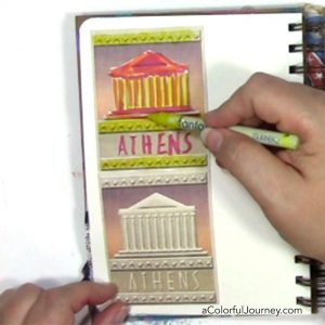 Art journaling video tutorial sharing that it doesn't matter where you start what matters is that you start by Carolyn Dube