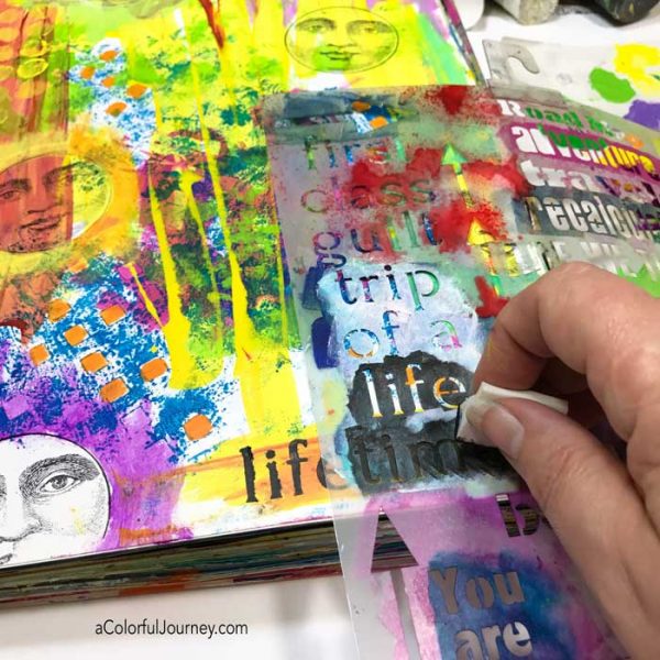 The journey of a 1,000 OOPSies in my art journal video tutorial by Carolyn Dube