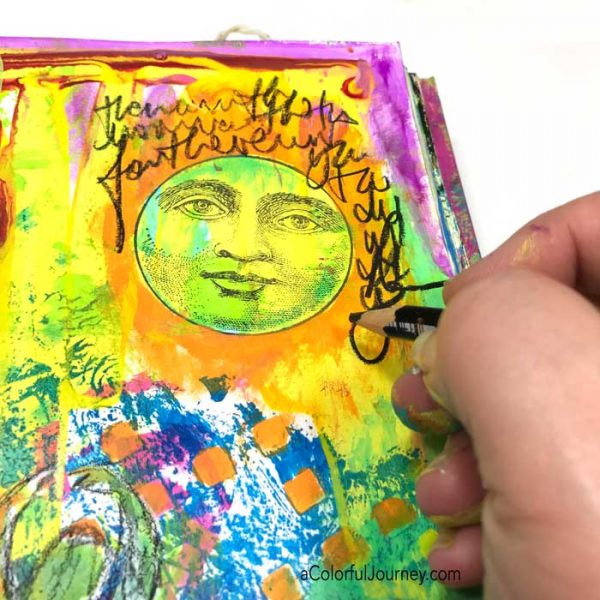 The journey of a 1,000 OOPSies in my art journal video tutorial by Carolyn Dube