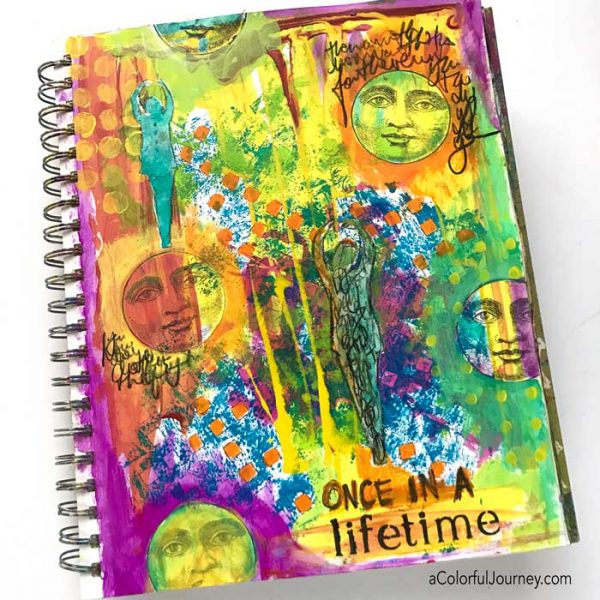 The journey of a 1,000 OOPSies in my art journal video tutorial by Carolyn Dube