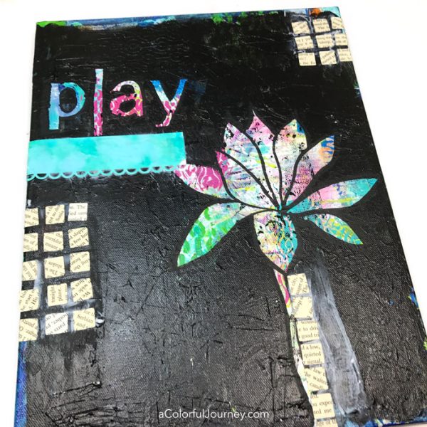 The journey of a mixed media canvas from the good, to the bad,and the ulgy by Carolyn Dube