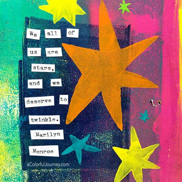 Art journal tutorial inspired by Matisse and his stars