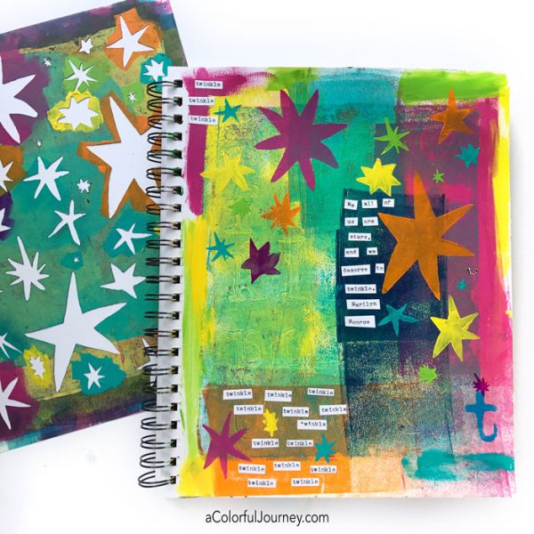Art journal tutorial inspired by Matisse and his stars