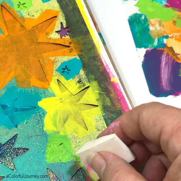 Art journal tutorial inspired by Matisse and his stars